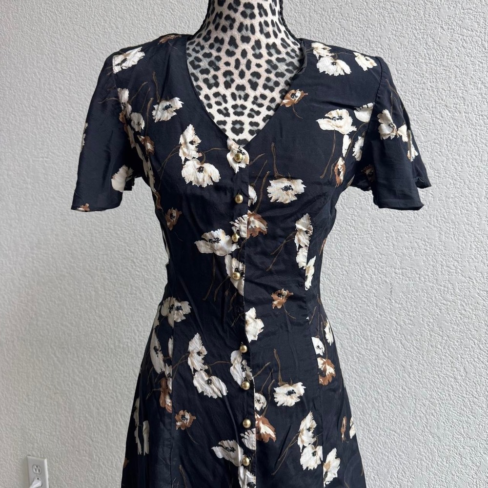 Caroline Wells Collection Rayon Floral Maxi Dress - Picture 2 of 8